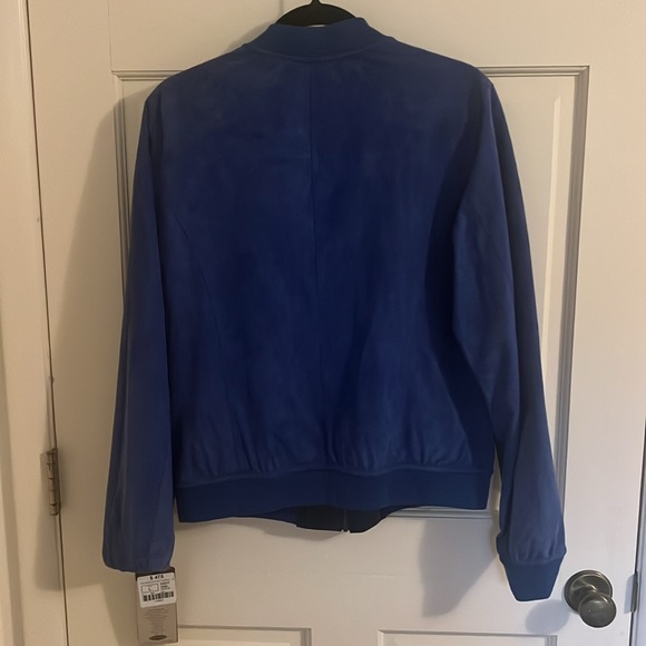 Stunning leather/suede reversible jacket with pockets - genuine leather - Picture 4 of 16